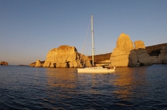 From Adamas to the South cost of Milos