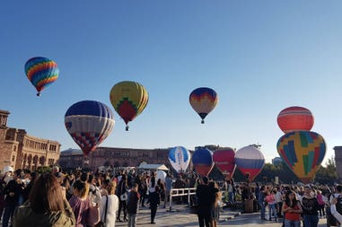 Hot air balloons