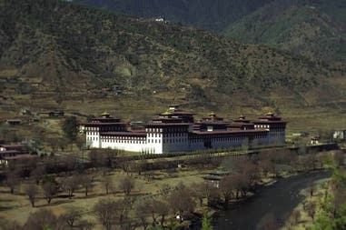 Tashichho fortress in Thimphu