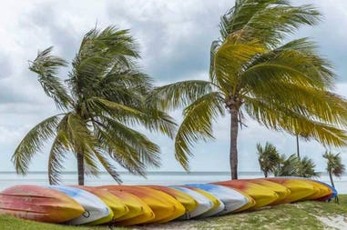 Brazil Kayak beach Kayak on the beach in Brazil