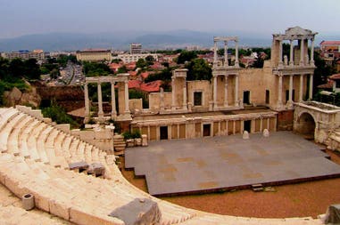 Ancient theatre in Plovdiv in Bulgaria