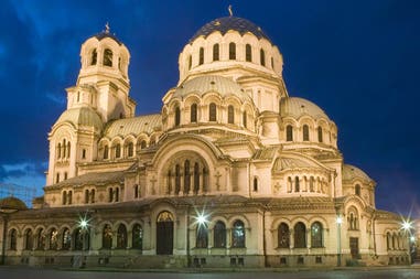 Cathedral of Aleksander Nevski in Sofia in Bulgaria