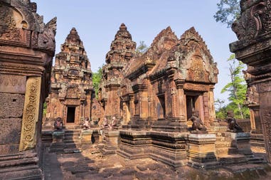 Temple of Banteai Srei in Siem Reap in Cambodia