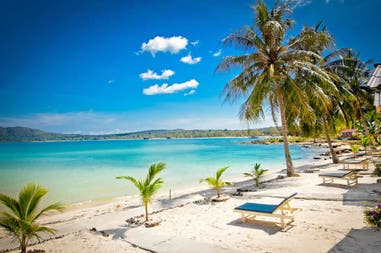 Spiaggia tropicale in Cambogia