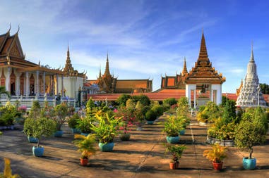 Palazzo reale di Phnom Penh in Cambogia