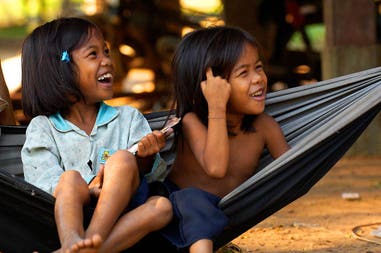 Cambosia little girls