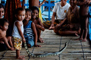Cambodia Tonle Sap village