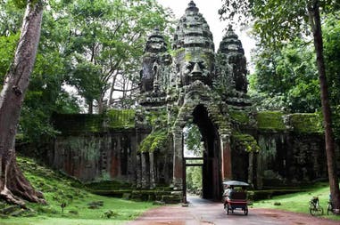 Entrata di Angkor Thom in Cambogia