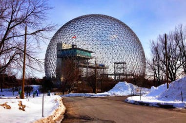 Vista del Biosphere Environmental Museum a Montreal in Canada