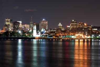 Skyline di Montreal in Canada