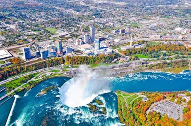 Vista del paesaggio di Niagara Falls in Canada