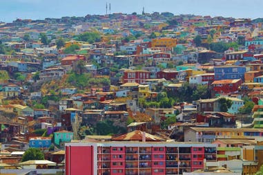 Le case di Valparaiso in Cile