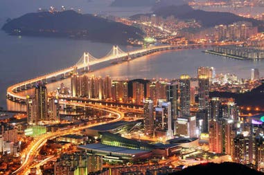 South Korea Busan skyline