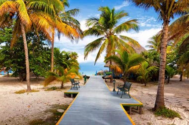 View of the beach of Varadero in Cuba