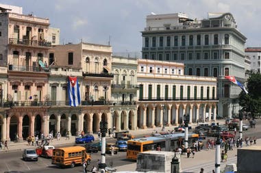 Glimpse of the city of Havana in Cuba