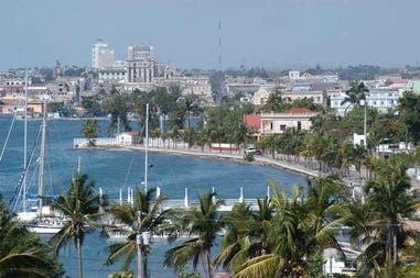 Cienfuegos' port in Cuba