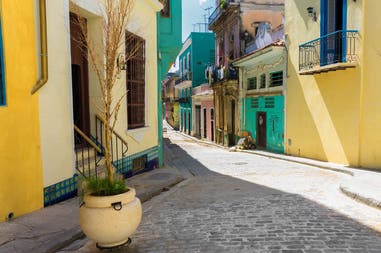 Typic street in Havana in Cuba