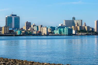 Skyline of the Malecon in Cuba