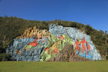 Mosaic of Prehistory in Vinales Valley in Cuba