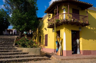 Typic street in Santa Clara in Cuba