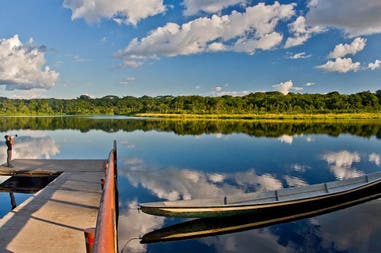 Ecuador Napo Wildlife Center canoe