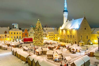 Estonia Tallinn villaggio di Natale