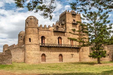 Castle of Fasilide in Godar in Ethiopia
