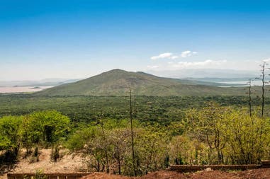 Landscape in Lake Chamo in Ethiopia