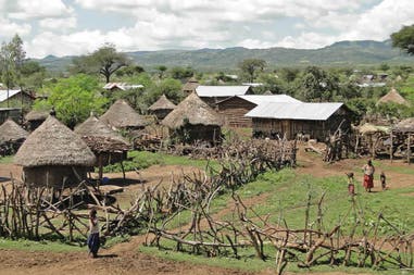 Village Konso in Ethiopia