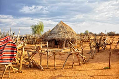 Hamer village in Ehtiopia