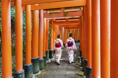 Inari Taisha Shrine in Kyoto in Japan