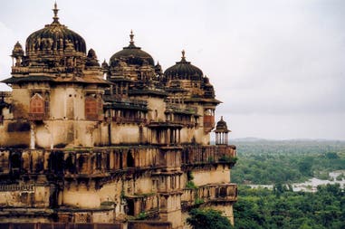India Orchha view of the citadel