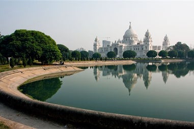 A view of the Victoria Memorial of Calcutta in India