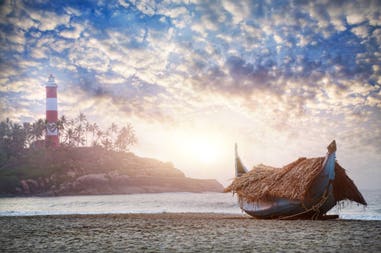 A beach of Kerala in India