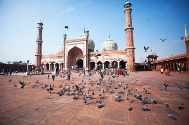 La moschea di Jama Masjid a Delhi in India