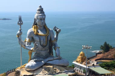 Lord Shiva statue at the Murudeshwara temple in Karnataka, India