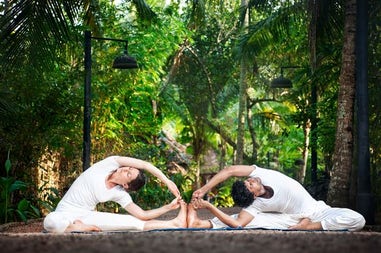 Relax with yoga in India