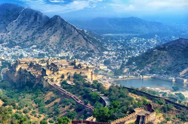 Jaipur Amber fort in Rajasthan in India