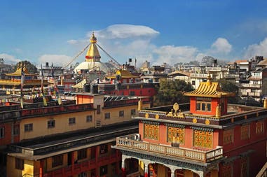 Panoramic view of the city of Kathmandu in Nepal