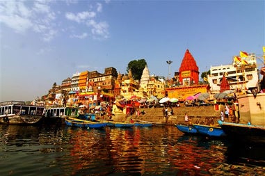La città sacra di Varanasi India