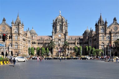 Mumbai's railway station in India