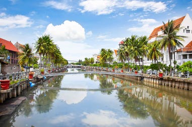 View of the city of Java in Indonesia