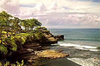 Cliff in Bali in Indonesia
