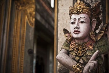 Traditional statue of the Balinese culture in Indonesia