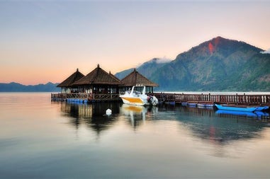 Maritime landscape of Kintamani in Indonesia
