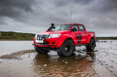Iceland Red Arctic Trucks vehicle