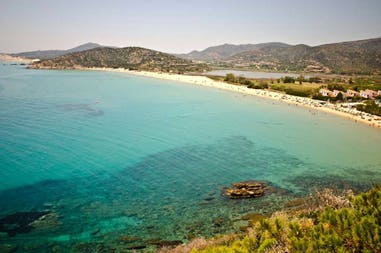 Golfo di Cagliari in Sardegna in Italia