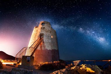Italy Sardinia lighthouse Lighthouse in Sardinia in Italy