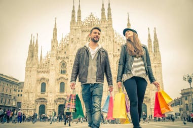 Shopping a Milano in Italia Italia Milano shopping