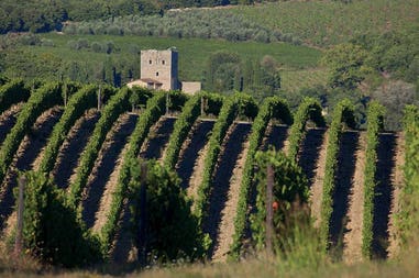 Italia Chianti vista Vista della regione del Chianti in Italia